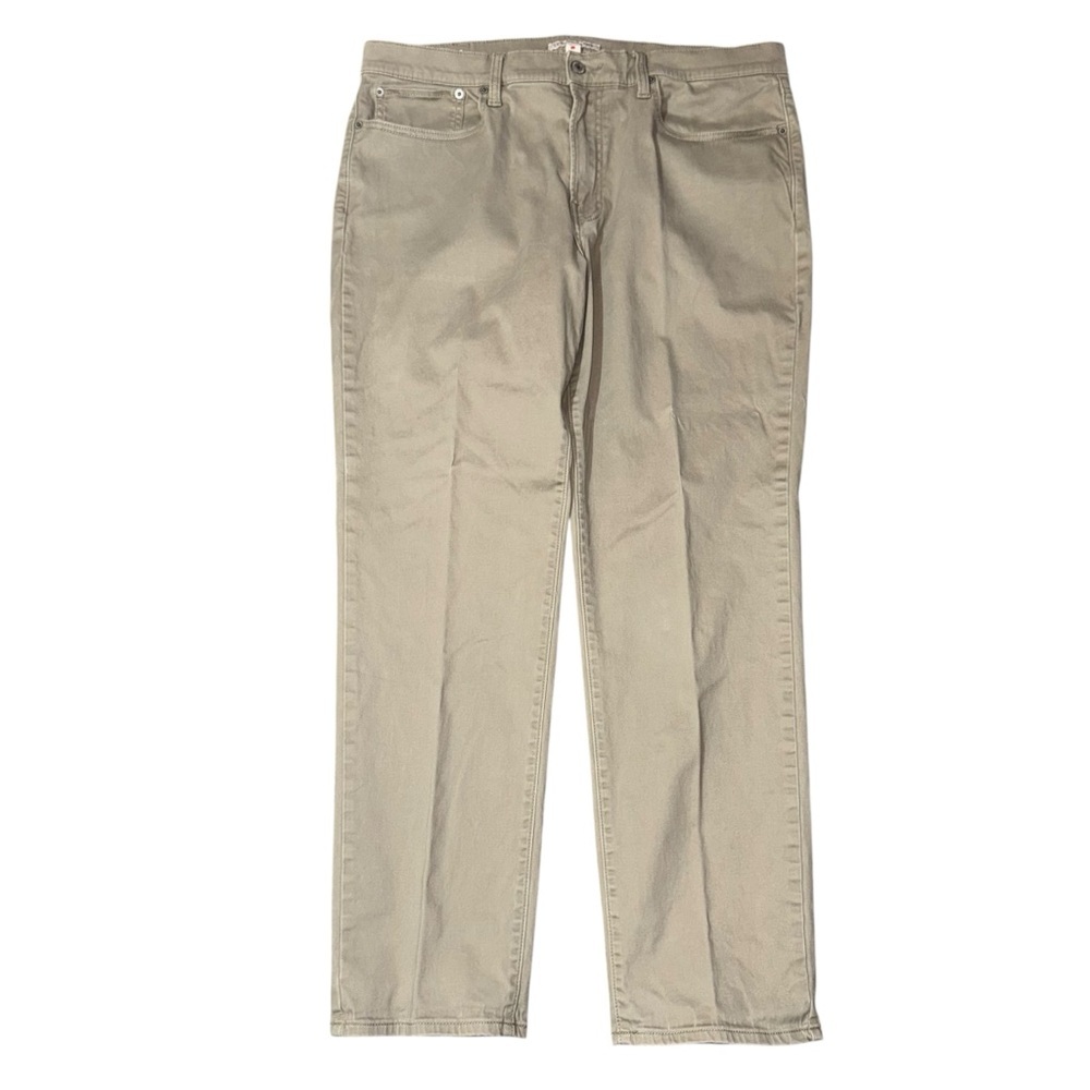 Lucky Brand 121 Slim Straight Khaki Pants Mens 36x30 Stretch Tan